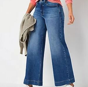 a.n.a Womens High-Rise Wide Leg jeans Size 14